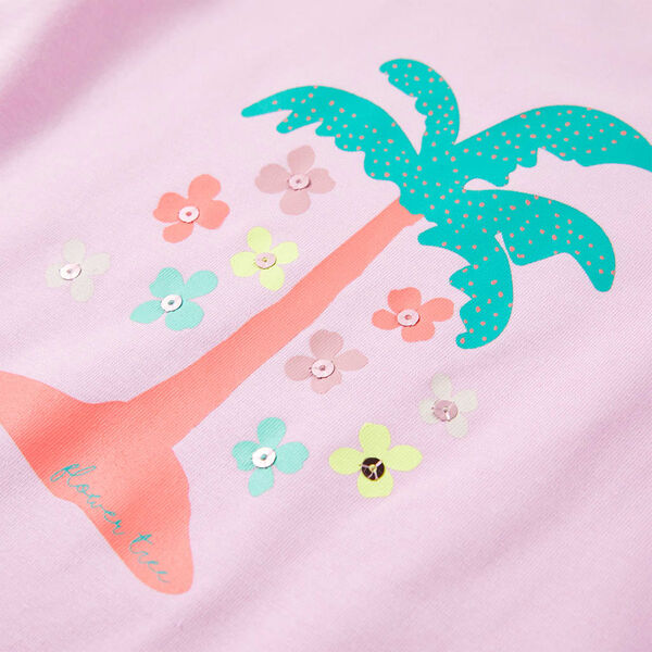 T-shirt til børn str. 104 lilla