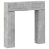 vidaXL Pejseramme Betongr&aring; 102 x 18 x 100,5 cm Konstrueret tr&aelig;
