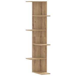 vidaXL v&aelig;gh&aelig;ngt hj&oslash;rnehylde 36,5x36,5x140 cm konstrueret tr&aelig; eg