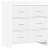 vidaXL Sideboard Hvid 75 x 33 x 80 cm Konstrueret tr&aelig;