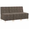 vidaXL Modulsofa enhed uden arme 3 stk. M&oslash;rkegr&aring; Faux Suede L&aelig;der