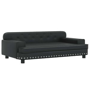 vidaXL sofa til b&oslash;rn 90x53x30 cm kunstl&aelig;der sort