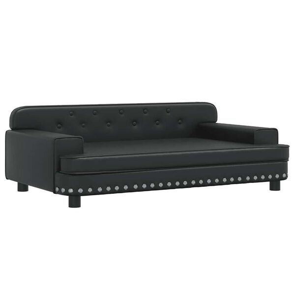 vidaXL sofa til b&oslash;rn 90x53x30 cm kunstl&aelig;der sort