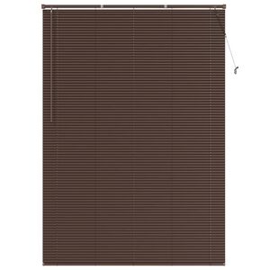 vidaXL Persienner Indstillelig M&oslash;rk Brun med M&oslash;nster 213 x 140 cm PVC