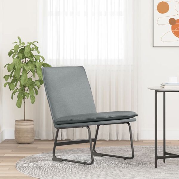 vidaXL loungestol 52x75x76 cm stof lysegr&aring;