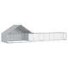 vidaXL 2 stk. S&oslash;lv 8 x 2 x 1,9 m Galvaniseret st&aring;l