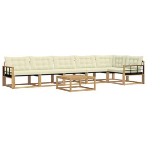 vidaXL Udend&oslash;rs sofagruppe 7 pcs Hvid og cremefarvet 79 x 79 x 37 cm