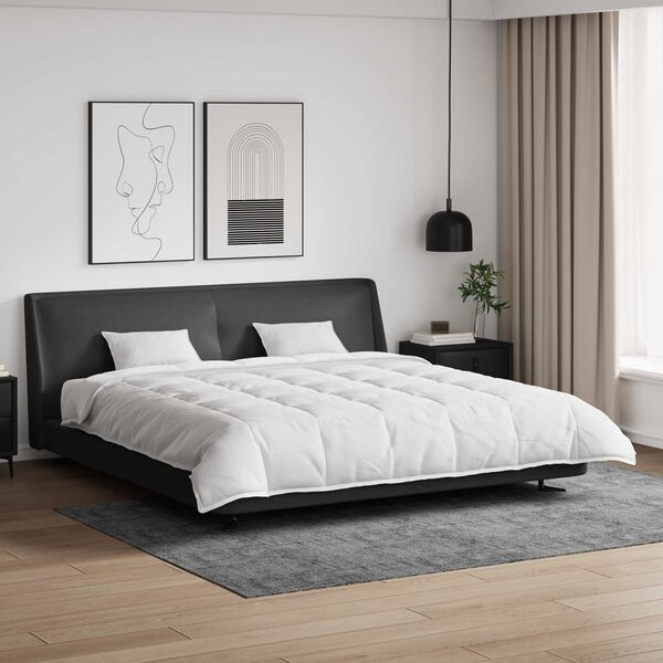 vidaXL Dynebetr&aelig;k S&aelig;t med pude 3 pcs Hvid Dunfjer