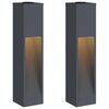 vidaXL Solar Led Sti Lys 2 stk. Varm hvid 18 x 18 x 80 cm