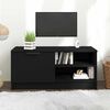 vidaXL tv-bord 80x35x36,5 cm konstrueret tr&aelig; sort