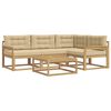 vidaXL Udend&oslash;rs sofagruppe 5 pcs Hvid og Beige 79 x 79 x 37 cm