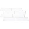 vidaXL Dekorative stickers 10 pcs Hvid grå 29,4 x 21,4 x 0,8 cm