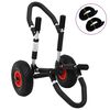 vidaXL SUP trolley til surfbr&aelig;t 45 kg foldbar aluminium