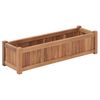 vidaXL h&aelig;vet plantekasse 100x30x25 cm massivt teaktr&aelig;