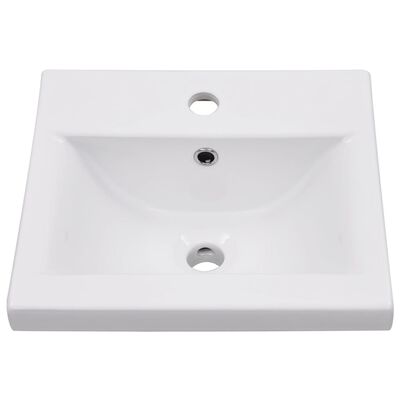 vidaXL indbygget håndvask 42x39x18 cm keramisk hvid