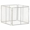 vidaXL kompostbeholder 85x85x70 cm galvaniseret jern