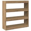 vidaXL Bogskab 3 niveauer 100 x 30 x 103 cm Konstrueret tr&aelig; artisan eg