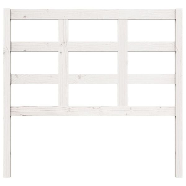 vidaXL sengeg&aelig;rde 105,5x4x100 cm massivt fyrretr&aelig; hvid