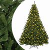 vidaXL Kunstigt Hinged Juletr&aelig; 270 cm 600 LED'er Varm hvid