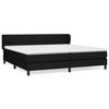 vidaXL kontinentalseng med madras 200x200 cm stof sort