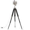 vidaXL gulvlampe med trefod 165 cm massivt mangotræ