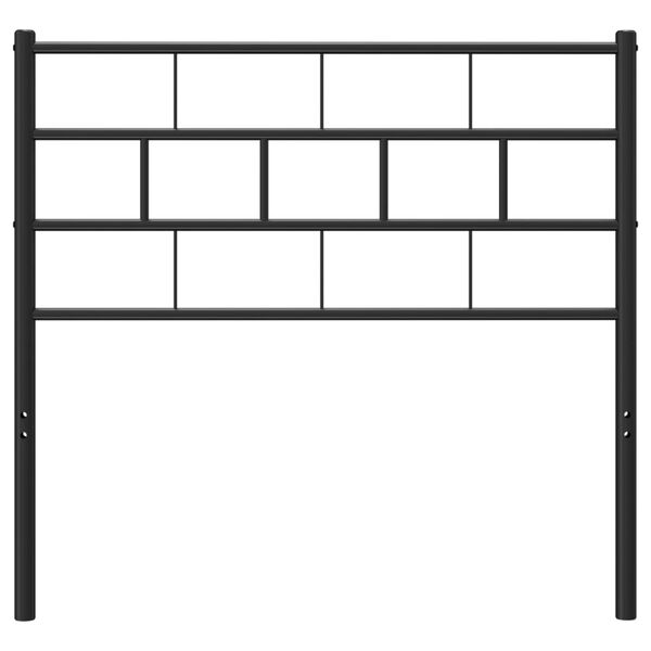 vidaXL udskiftningsgavl 90 cm metal sort
