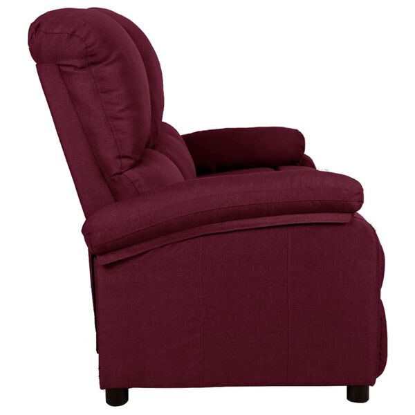 vidaXL 3-personers sofa med l&aelig;nefunktion stof lilla