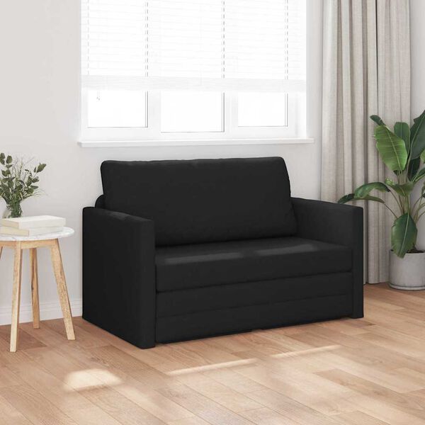 vidaXL Sovesofa 110cm Sort Stof
