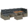 vidaXL Havesofa S&aelig;t 8 stk. Gr&aring; polyrattan