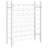 vidaXL vinreol til 48 flasker metal hvid