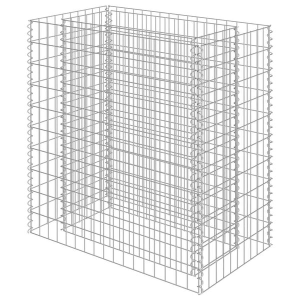 vidaXL gabion-højbed 90x50x100 cm galvaniseret stål