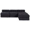 vidaXL Modulsofa 4 pcs Antracit Stof