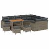 vidaXL Havesofa S&aelig;t 13 pcs Gr&aring; polyrattan