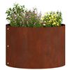 vidaXL Plante ring 5 pcs Brun 30 x 30 x 20 cm Cortenst&aring;l