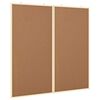 vidaXL Bulletin Tavle 100 x 100 x 1,4 cm Massivt fyrretr&aelig; Brun