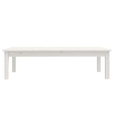 vidaXL sofabord 110x50x30 cm massivt fyrretræ hvid