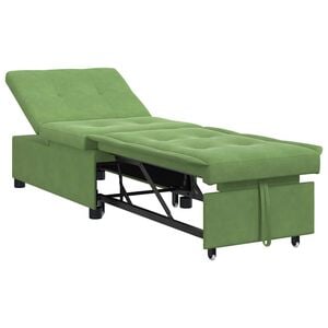 vidaXL Sovesofa Lys gr&oslash;n 194 x 67 x 82 cm Fl&oslash;jl