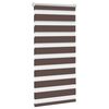 Rullegardin i zebradesign 60 x 120 cm kaffefarvet