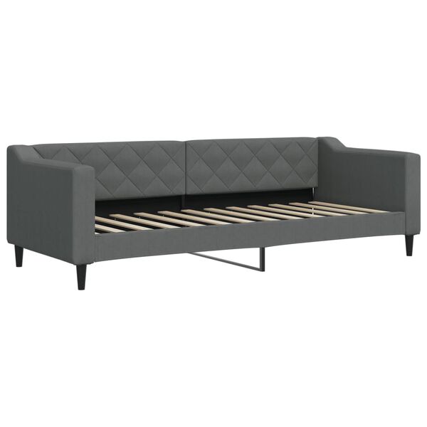 vidaXL daybed med madras 80x200 cm stof mørkegrå