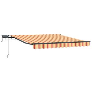 vidaXL Udtr&aelig;kkelig markise Gul og orange 300 x 250 cm