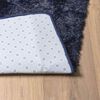 vidaXL shaggy gulvt&aelig;ppe NAVARRA 80x150 cm h&oslash;je luv polyester marinebl&aring;