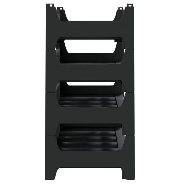 vidaXL vinreol til 24 flasker stabelbar PP