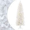 vidaXL Kunstigt slankt juletr&aelig; 180 cm 300 LED'er Varm hvid