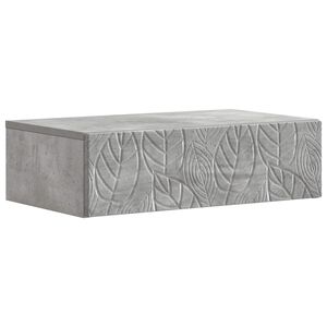 vidaXL V&aelig;gh&aelig;ngt Sideskab Betongr&aring; 59 x 34,5 x 17 cm Konstrueret tr&aelig;