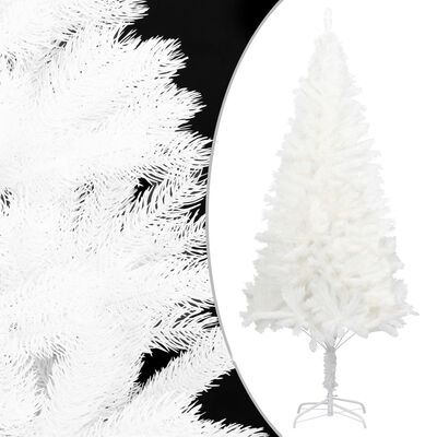 vidaXL kunstigt juletræ med naturtro nåle 210 cm hvid