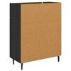 vidaXL Sideboard med skuffe Sort eg 69,5 x 34 x 90 cm Konstrueret tr&aelig;