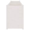 vidaXL plantekasse 200x50x70 cm massivt fyrretræ hvid