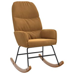 vidaXL gyngestol fl&oslash;jl brun