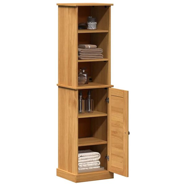 vidaXL Badev&aelig;relsesm&oslash;bel s&aelig;t med hylde VIGO 2 pcs Brun og honningbrun