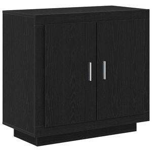 vidaXL Sideboard Sort eg 80 x 40 x 75 cm Konstrueret tr&aelig;